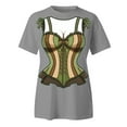 thumbnail image 2 of Women Oktoberfest T Shirt Printing Shirts Casual Tops Short Sleeve Slim Shirts Fitness Wedding Top Casual Shirt Tee Festival, 2 of 4
