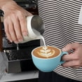 thumbnail image 3 of ABCISI Espresso Milk Pitcher, 15.04/450ml Milk Frothing Pitcher without Handle, Espresso Steaming Pitcher with Sharp Spout for Espresso Barista Tool(white), 3 of 11