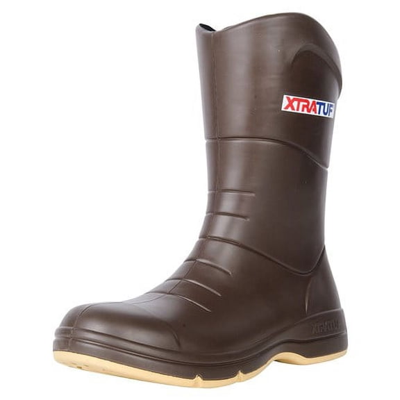 Xtratuf Men's Commander Fishing Tan Boots w/ Non-Marking Chevron Outsole - Size 14
