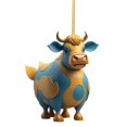 thumbnail image 1 of Cute Cow Car Pendant Home Tree Decoration, Christmas Tree Ornament, Home Decor 1pc, 1 of 1
