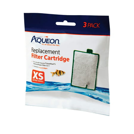 Aqueon Filter Cartridge, X-Small, 3-Pack (Best Canister Filter For Small Aquarium)