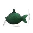 thumbnail image 3 of HOARBOEG Fish-Shaped Glass Storage Jar Blue Decorative Airtight Canister with Lid for Candy Coffee Beans Dried Snacks Kitchen Countertop Ornament Container, 3 of 6