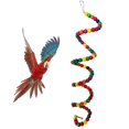 thumbnail image 4 of S White Paquete de 14 juguetes para pájaros para periquitos, columpio, escalera, soporte para percha, juguetes para masticar loros, 4 of 5