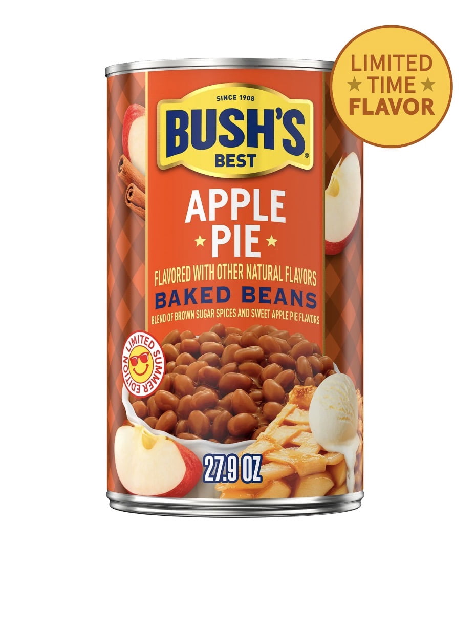 Bush's Best Baked Beans Rocket Pop, Dill Pickle, Apple Pie Flavored 3 Pack 28 Oz, 26.9 Oz, 27.9 Oz