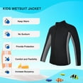 thumbnail image 7 of REALON Kids Wetsuit for Girls Boys Toddler 3mm Neoprene Children/Youth Full Wet Suits 2mm Shorty/Long Sleeve Thermal Swimsuits in Cold Water Back Zip for Diving Surfing Jet Skiing Swimming, 7 of 7