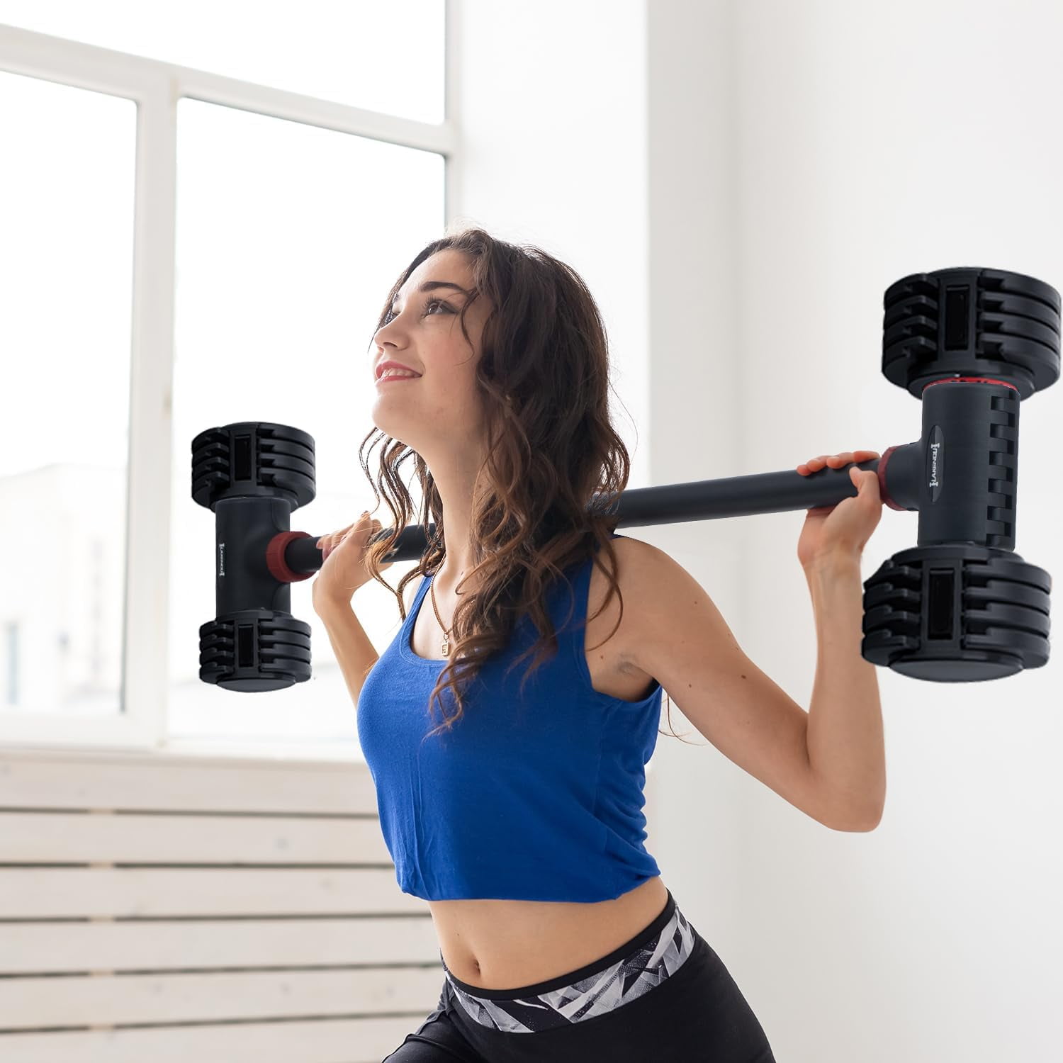 Dumbbell Barbell Converter, EZ Curl Bar,Adjustable Barbell,Kettlebells Adjustable Weight,Dumbbell to Barbell Converter,Dumbbell Kettlebells Converter（8-200LB）