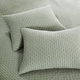 thumbnail image 3 of Set de edredón Levtex Home en punto de cruz, color salvia del desierto, 100% algodón, 3 of 6