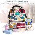 thumbnail image 5 of Daiia London Symbols Large Capacity Baby Bag Waterproof Stylish Diaper Bag Mummy Backpack Adjustable Straps Diaper BagBaby Essentials Bag, 5 of 6