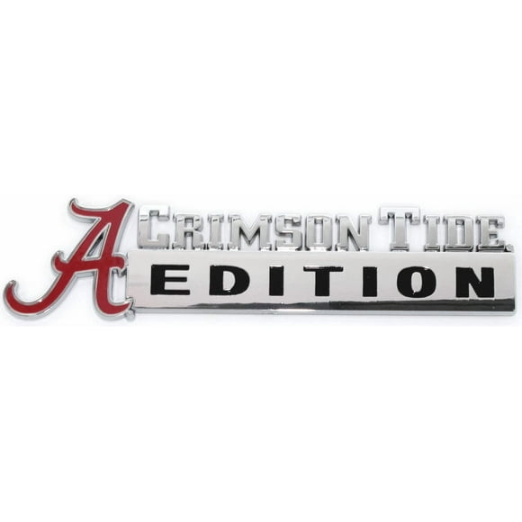 Collegiate Edition ABS Molded Chrome Auto Emblem (Alabama)