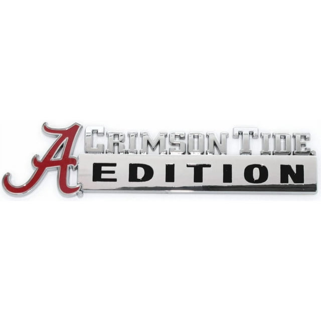 Collegiate Edition ABS Molded Chrome Auto Emblem (Alabama)