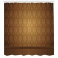 thumbnail image 3 of Ambesonne Tan Shower Curtain, Antique Damask Royal Aged, 69"Wx75"L, Brown Tan, 3 of 3