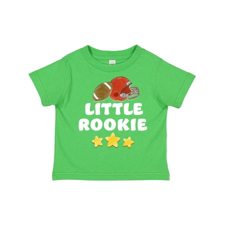 

Inktastic Little Rookie Football Red Helmet and Yellow Stars Gift Toddler Boy or Toddler Girl T-Shirt