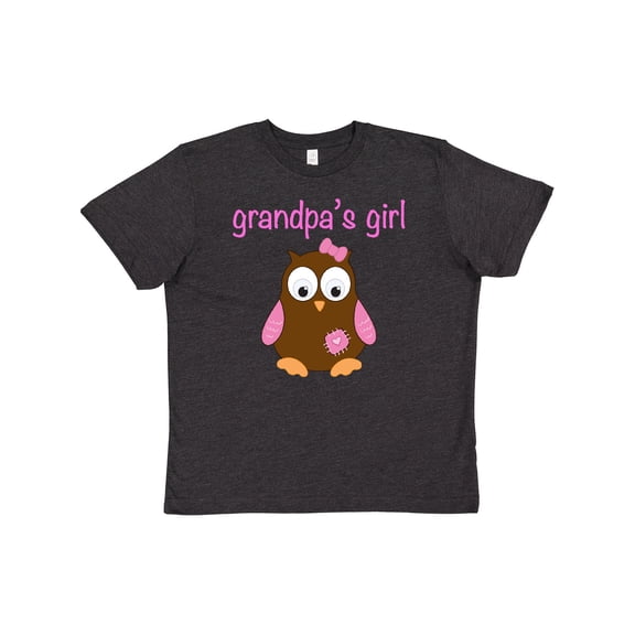 Inktastic Grandpa's Girl - Owl Youth T-Shirt
