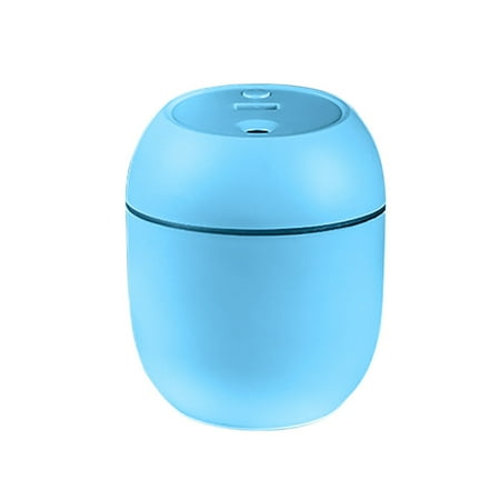 

Portable Small Humidifier 260ml Desktop Humidifier Silent Night Light Function Two Spray Modes Plastic Blue