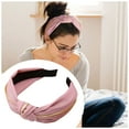 thumbnail image 2 of Clearance! headbands for women headbands for women non slip Ms. Hairband's Cloth In Phnom Penh Has A Simple Knot In Solid Color And A Wide Brimmed Headband For Washing Face Big sales, 2 of 2