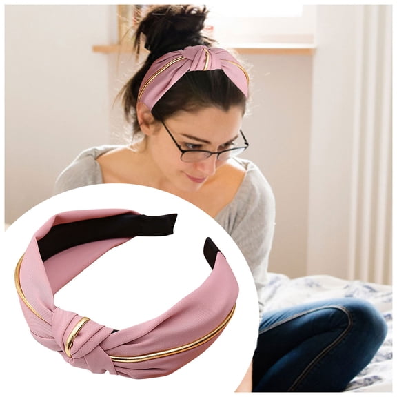 Multicolor Headband for Women Ms. Hairband's Cloth In Phnom Penh Has A Simple Knot In Solid Color and A Wide Brimmed Headband for Washing Face