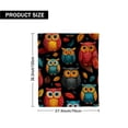 thumbnail image 4 of Colorful Owl Design Lightweight Flannel Printed Blanket - Ultra Soft & Warm, All-Season Cozy Plush for Couch, Bed, Office, Camping Nap - Perfect Decorative Gift, 4 of 10