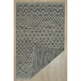 thumbnail image 2 of EORC Black Handwoven Wool Contemporary Punja Kilim Rug, 8' x 10'-Color:Black,Material:Wool, 2 of 4