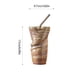 thumbnail image 3 of Pisexur Batería de cocina Taza de cerámica de gran capacidad con forma de taza, taza de agua, taza con pajita, taza de café para la cocina del hogar, 3 of 6