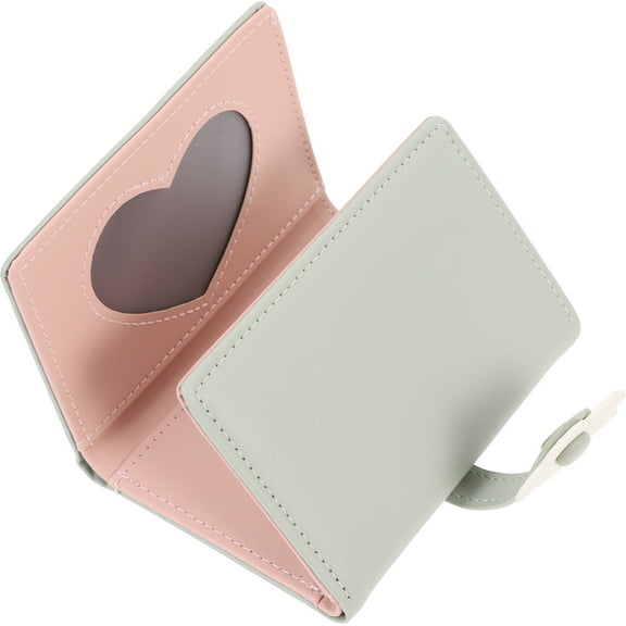 WEAVILUX Small Card Holder For Women Folded Nylon Thread Wallet Light Green 1Pack