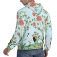 thumbnail image 3 of Bingfone Chinoiserie Floral Palm Tree Men'S Drawstring Hoodie Long Sleeve Pocket Sweatshirts-X-Large, 3 of 9