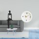 thumbnail image 2 of Figura de pensador abstracto,Escultura de estatua de pensador abstracto de resina,Reloj de pared,Reloj de pared decorativo,moderno y elegante.,Reloj de pared redondo silencioso y sin, 2 of 8