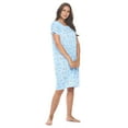 thumbnail image 2 of Casual Nights Women's Short Sleeve Nightgown Lace V-Neck Sleepshirt Night Dress, 2 of 4