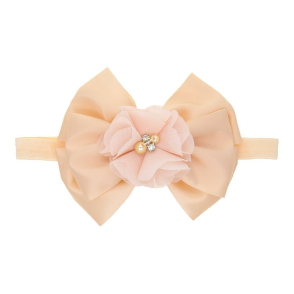 EnJoCho 1PC Baby Girls Solid Floral Bowknot Stretchy Hairband Hat Accessories Baby Kids Comfort Headband Babies Gifts