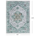 thumbnail image 4 of ARJINCUTE Non Slips Bohemia Vintage Area Rugs 8' x 10', Soft Touch Low Pile, Machine Washable, Foldable, 4 of 6