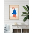 thumbnail image 3 of Marmont Hill Bangs and Eyebrows Framed Painting Print, 3 of 5