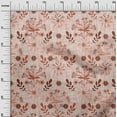 thumbnail image 3 of oneOone Rayon Brown Fabric Floral Fabric For Sewing Printed Craft Fabric By The Yard 56 Inch Wide, 3 of 4