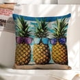thumbnail image 6 of pineapples sunglasses surfboardslinen throw pillowcase decoration pillowcase gifting preferred 24x24 inch cushion cover 2 sets sofa pillowcase sofa bedroom living room car, 6 of 8