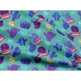 thumbnail image 5 of oneOone Cotton Poplin Fabric Leaves & Floral Block Decor Fabric Printed BTY 42 Inch Wide, 5 of 5