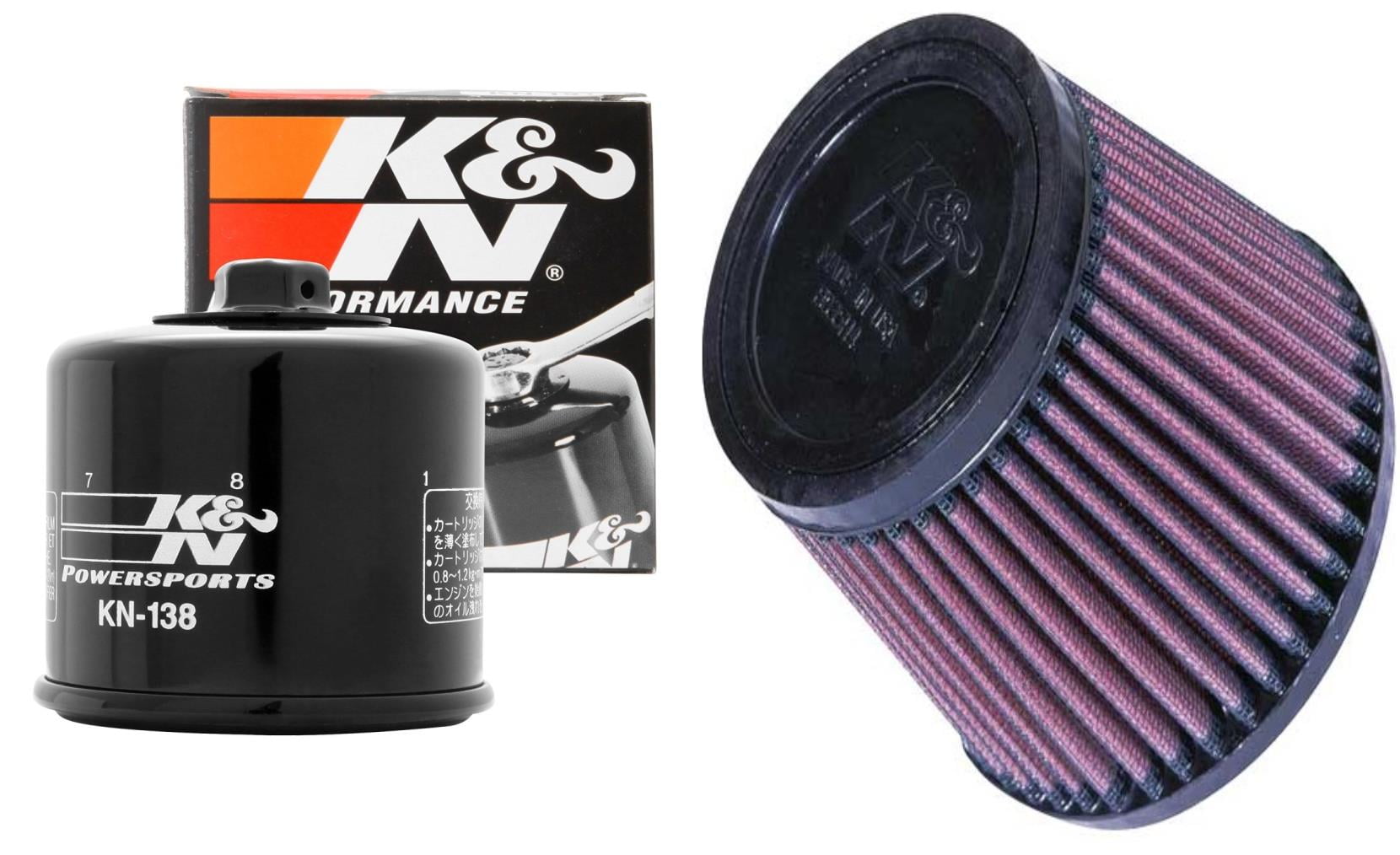 K&N Air and Oil Filter Black Kit for ATV/UTV ARCTIC CAT 400 20032004