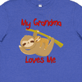 thumbnail image 4 of Inktastic My Grandma Loves Me Sloth Youth T-Shirt, 4 of 5