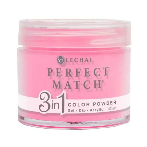 LECHAT Perfect Match 3in1 Dip Powder - Paradise, Pink, 1.48 ounces