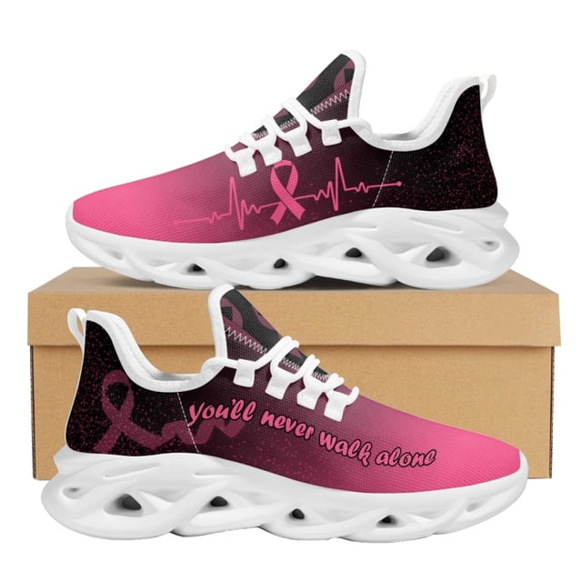 Zapatillas deportivas de malla transpirables de alta calidad con mensaje "Fe, Esperanza y Amor" para mujer, personalizadas.