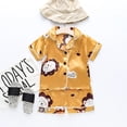 thumbnail image 3 of Ensemble de Pyjama pour Filles à Manches Courtes Imprimées, Pyjama Boutonné pour Filles, Ensemble de Pyjama de Mode pour Filles, Pyjama pour Filles, Garçons, Filles, Mode, 3 of 3