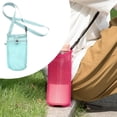 thumbnail image 3 of Portabotellas de agua perfecl malla bolsa plegable para botellas de playa azul, 3 of 6