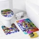 thumbnail image 4 of película SMG4-theme 4-Piece Shower Curtain Set with Rugs, Waterproof Bathroom Decor Set Includes Bath Mat, U-Shaped Rug, Toilet Lid Cover and Curtain with Hooks, 4 of 6