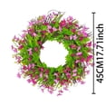 thumbnail image 3 of Xihbxyly Corona de Orquídeas Primaverales Europeas, Elegante Decoración para Puertas, Duradera, para Uso En Interiores y Exteriores, Ideal para Decoración Festiva Del Hogar y Bodas, 1 Enredadera de F, 3 of 7