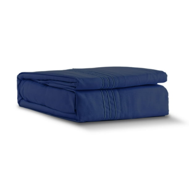Juego de Sábanas Microfibra Luxury 1500 - Queen Size - Azul Rebeca Luxury Touch Microfibra 1500