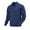 Navy, variant on dGslk Mens Lightweight Bomber Jacket Full Zip Casual Stand Collar Windbreaker Comfortable Outerwear with Pockets for Spring Autumn Daily Wear Black L