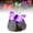 Purple (1PC), variant on Solar LED Butterfly Stone Garden Light, Colorful Glowing Wings Outdoor Statue for Yard Patio Lawn Walkway Flower Bed, Resin Decor for Mom Women Gardeners, 4 Color Options