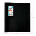 thumbnail image 6 of Pen+Gear Poly Standard 1" Round-Ring Binder, Black, 6 of 7