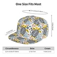 thumbnail image 6 of Haiem Sea Turtle Classic Snapback Cap Flat Bill Hat Baseball Cap Adjustable Size Cotton Dad Hat, 6 of 9