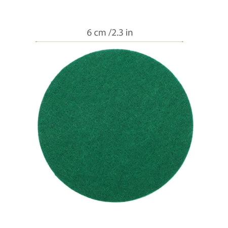 Masteelf 10 Pcs Air Hockey Pad Ice Pusher Mat Pushers Pads Felt Child Man Green