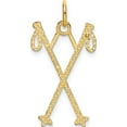 thumbnail image 4 of 14K Yellow Gold Ski Poles Charm (26 X 14) Made In United States k3542, 4 of 6
