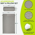 thumbnail image 6 of ProsourceFit Acupressure Mat and Pillow Set for Back/Neck Pain Relief and Muscle Relaxation, 6 of 6