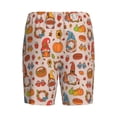thumbnail image 7 of Daiia Fall Thanksgiving Mens Woven Stretch Pajama Short,Short Pajama Pants-XX-Large, 7 of 7